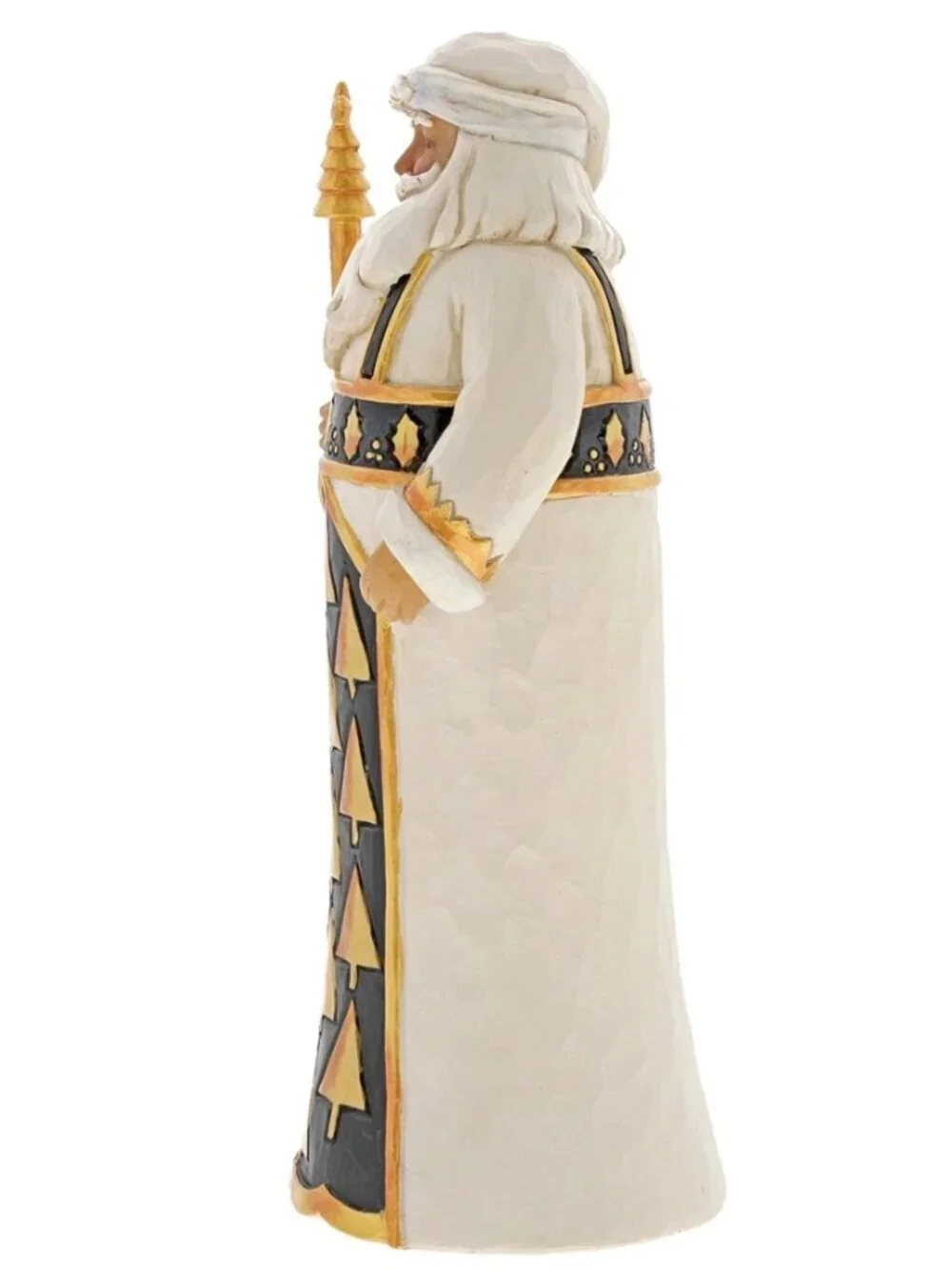 Jim Shore Rare Heartwood Creek Santa Figurine Black Gold Season So Splendid NEW